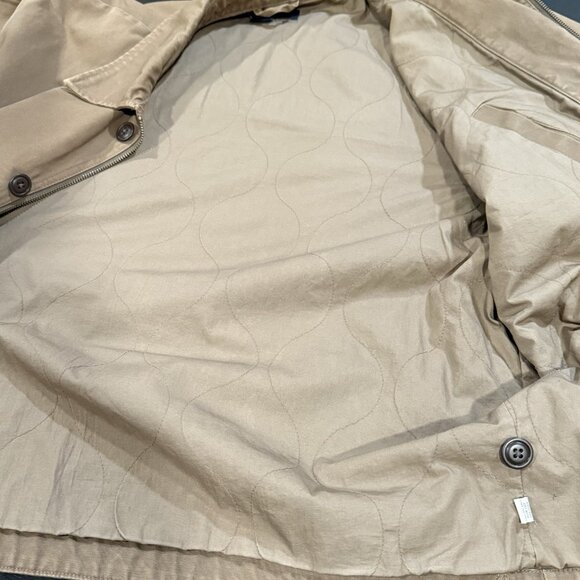 VTG 90s Y2K Chore Barn Coat Tan Work Wear Canvas Cotton Gap Jacket Mens Large - Picture 13 of 16